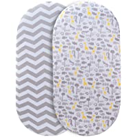 Momcozy Sábana Minicuna 75x33cm-80x46cm Ajustable para Colchón Capazo-Carro-Cochecito de bebé para Niños y Niñas- de 100…